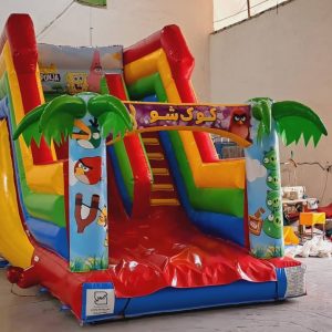 سرسره بادی طرح نخل شادلین - ارتفاع ۳.۵ متر