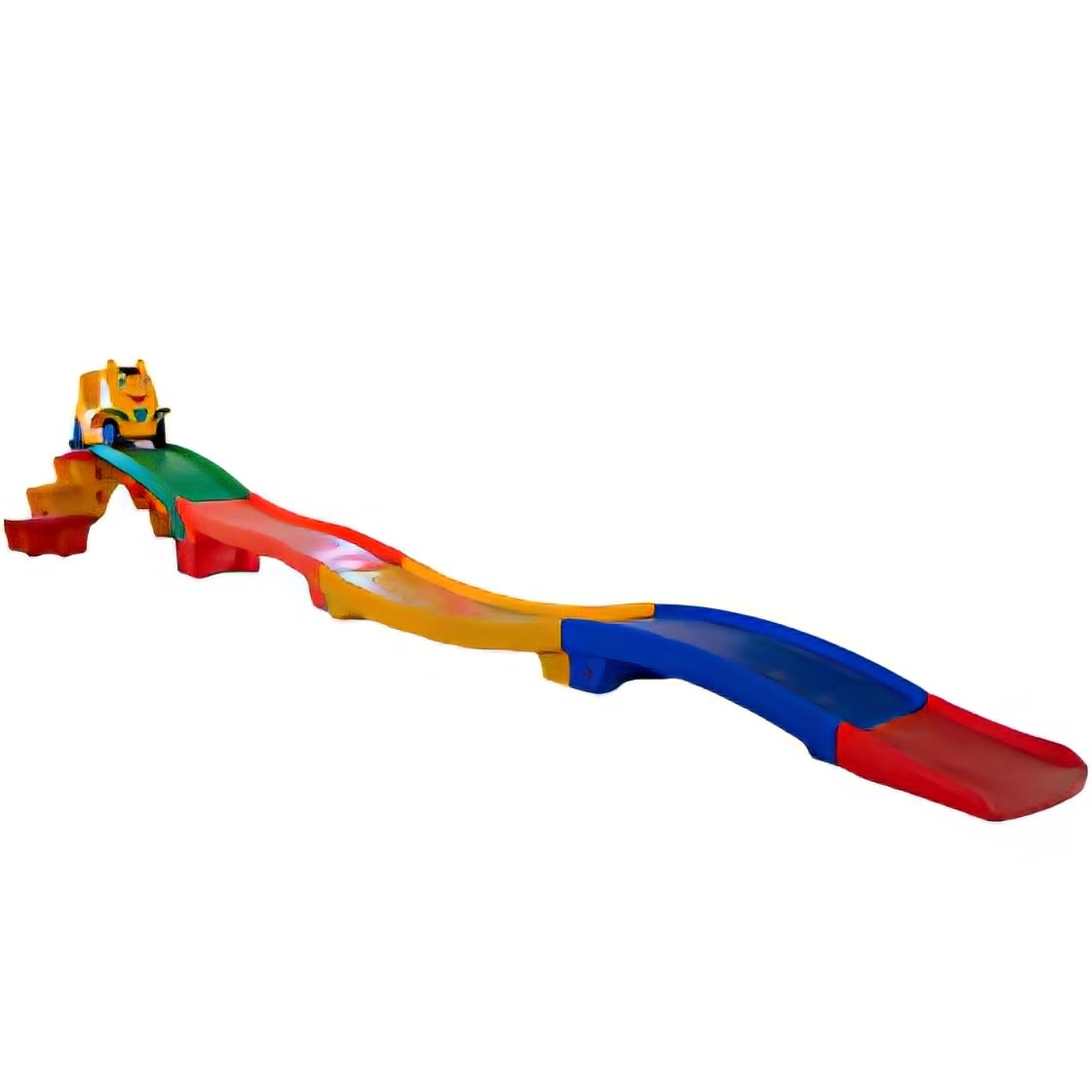 سطح شیبدار ۳ پله با ماشین شادلین - طرح ماشین کودکانه