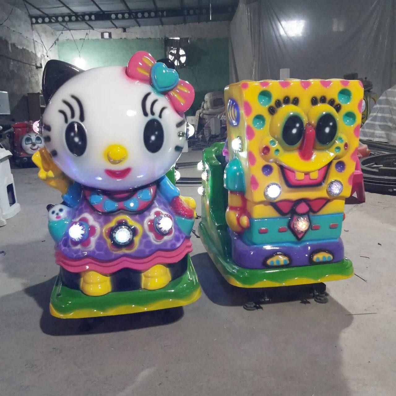 تکان دهنده عروسکی باب اسفنجی و کیتی -شادلین