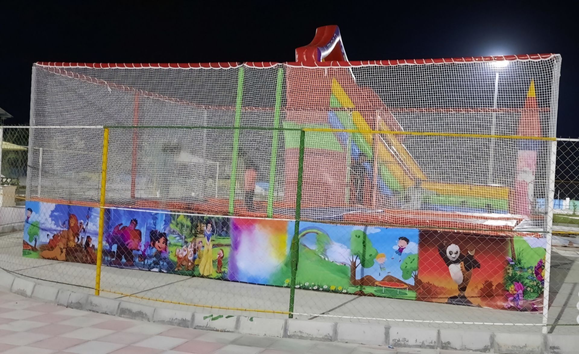 ترامپولین 4تخته سرسره بادی شادلین