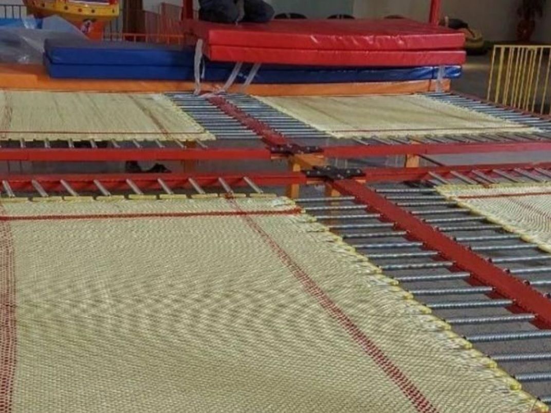 ترامپولین ششتخته در شهربازی - محصول شادلین