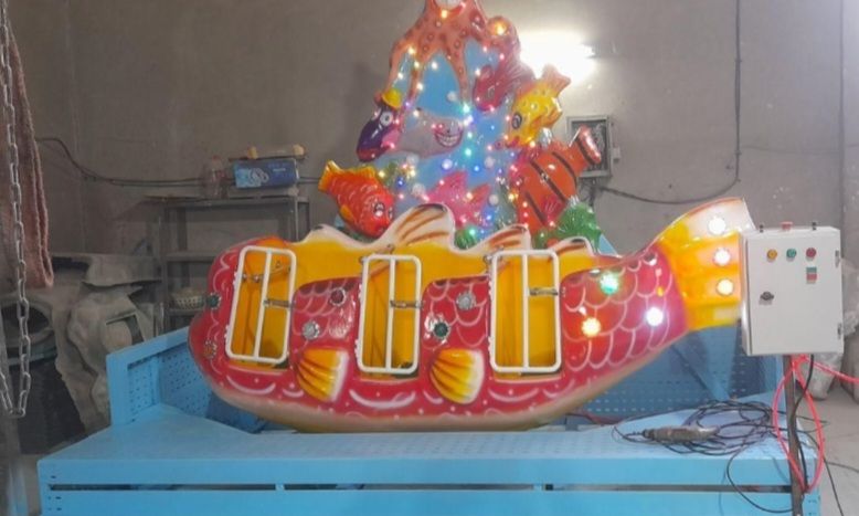 کشتی بازی کودک صبا - طرح ماهی رنگارنگ