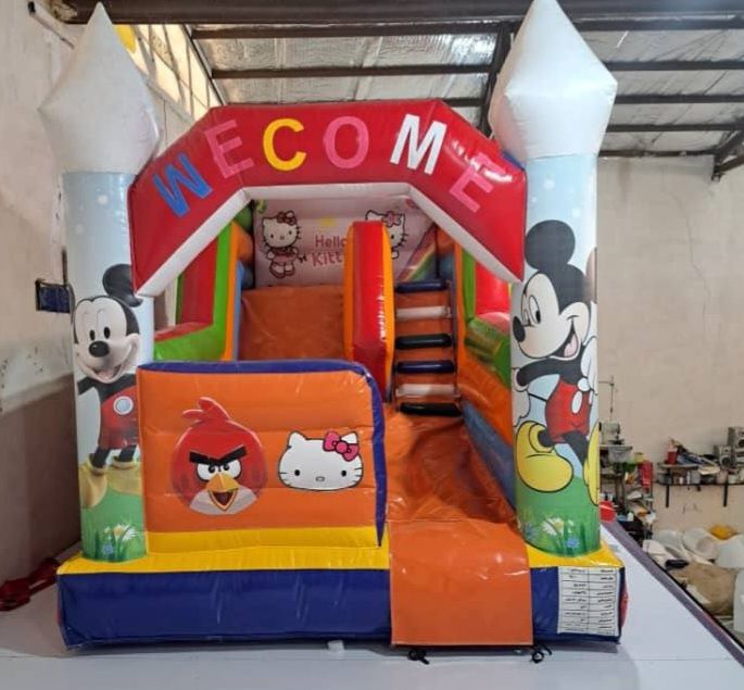 سرسره بادی مداد با استپ ایمنی - ارتفاع ۲.۸ متر