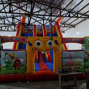 سرسره بادی باب اسفنجی دولاین - ارتفاع ۱۰ متر