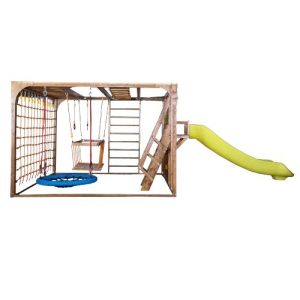 ادونچر چوبی 3در3 با صخره نوردی و سرسره