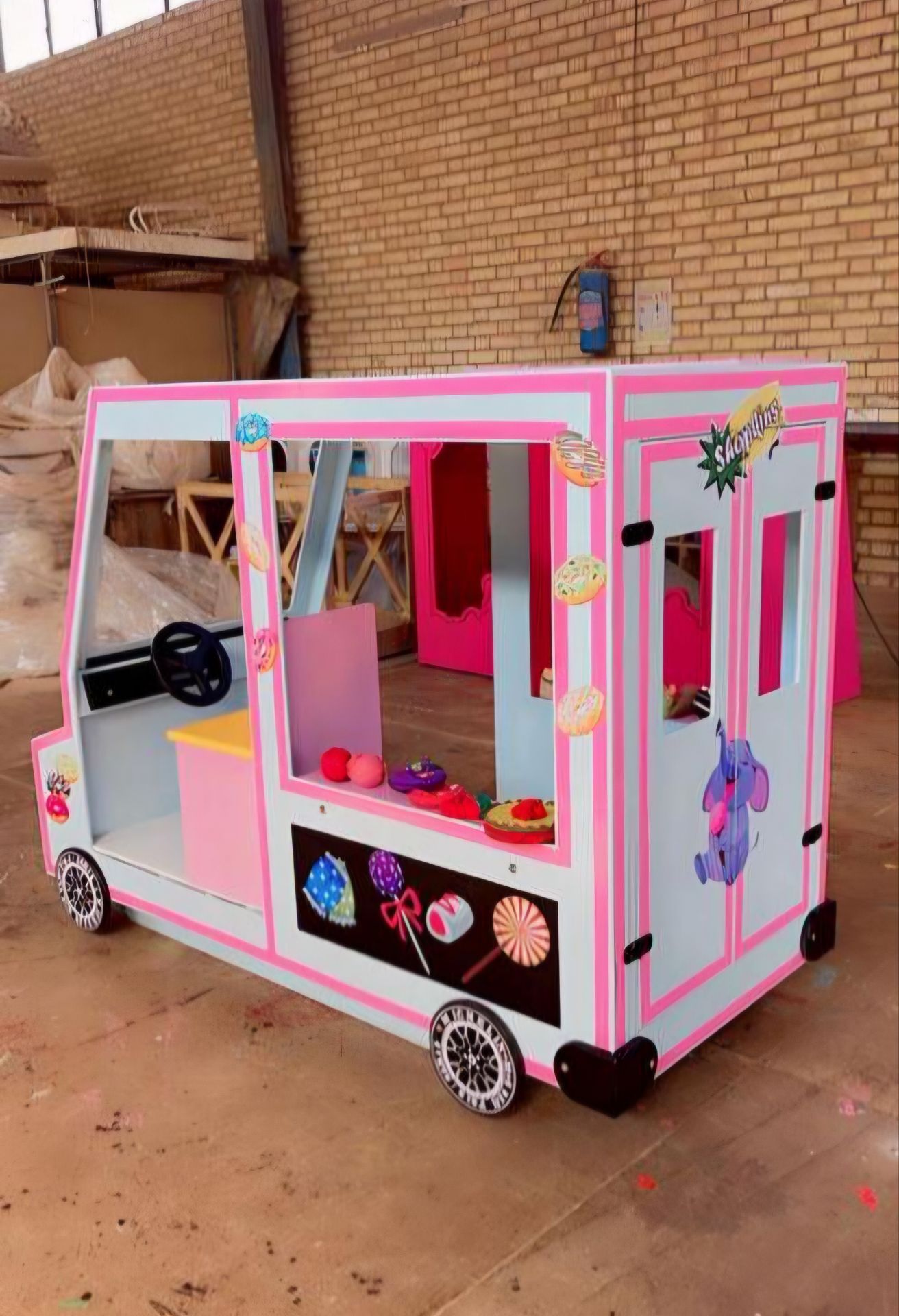 ماشین کاپ کیک چوبی کودک شادلین