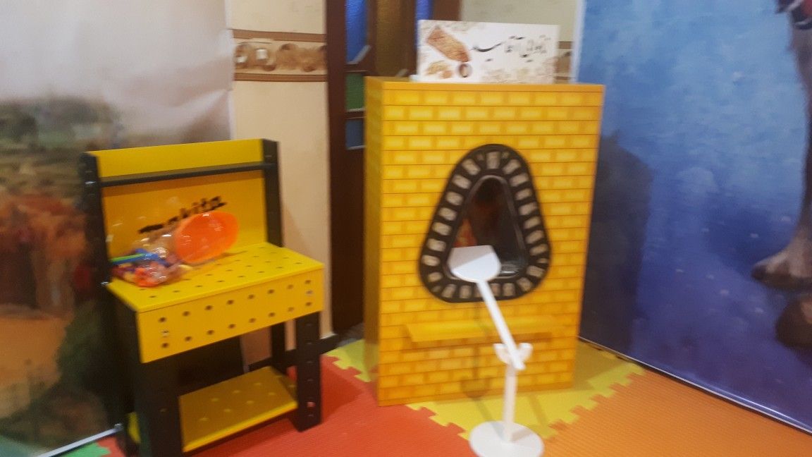 استند نانوایی سنتی با پارو و پایه نگهدارنده