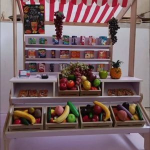 سوپرمارکت اسباب‌بازی چوبی برای کودکان