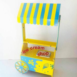 غرفه فروش بستنی اسباب‌بازی چوبی برای خانه مشاغل کودک