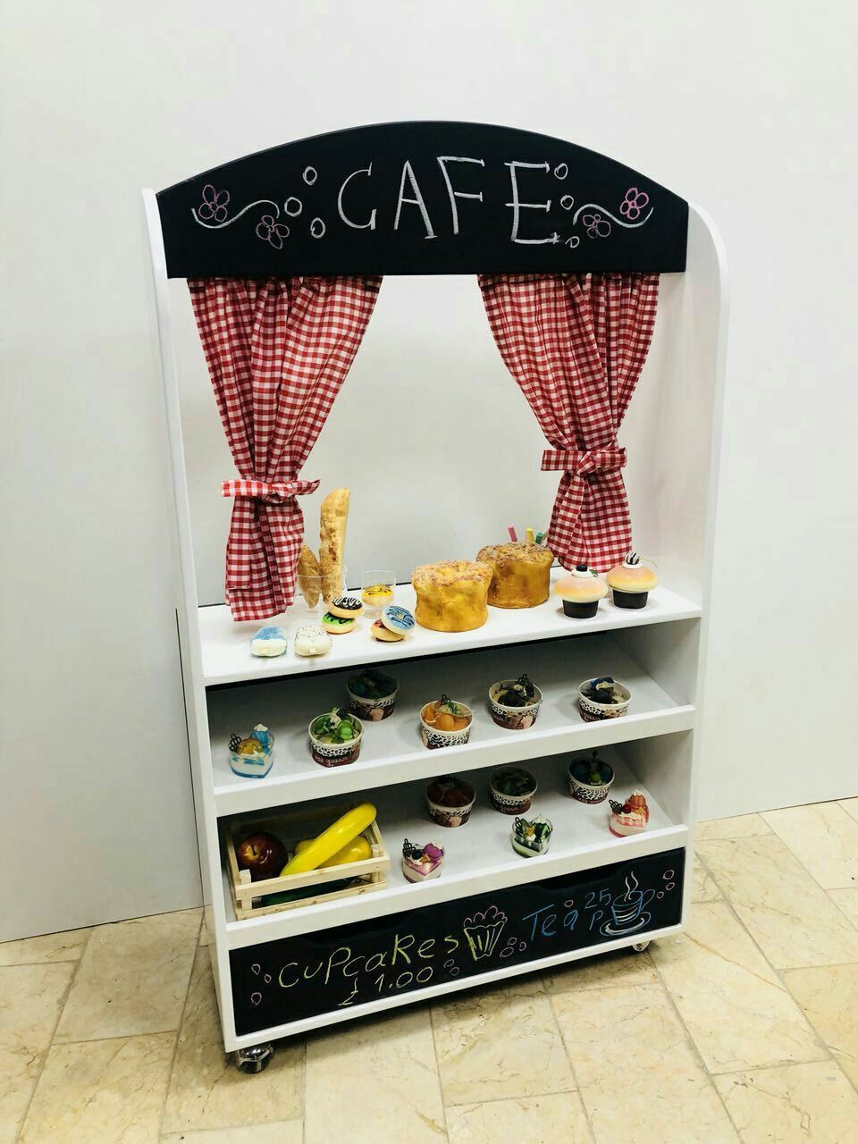 دکه کافه کلاسیک کودک شادلین با ابعاد ۱۲۰×۸۰×۳۰ سانتیمتر