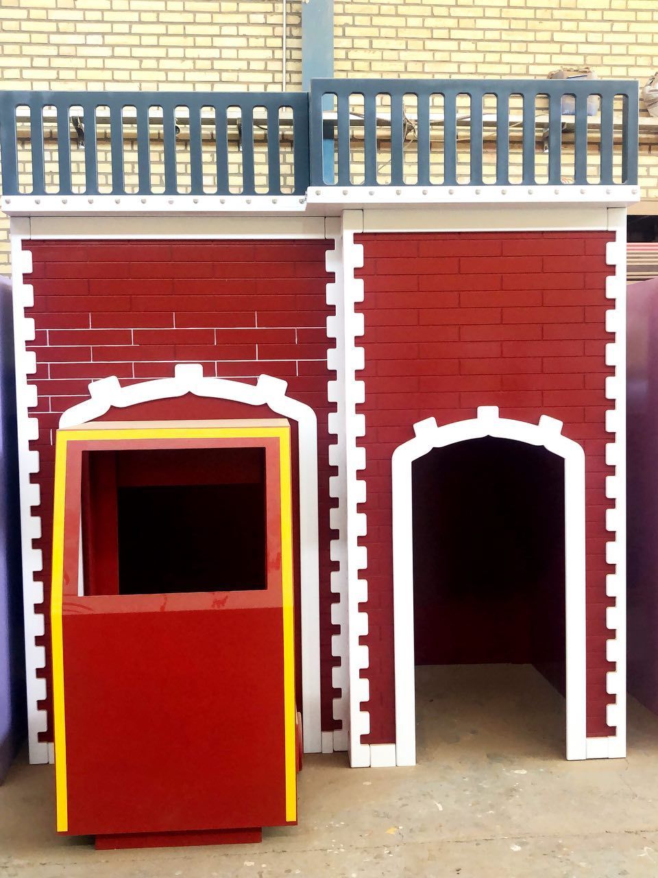 غرفه بازی آتش نشان کوچک با طراحی واقعی برای خانه بازی