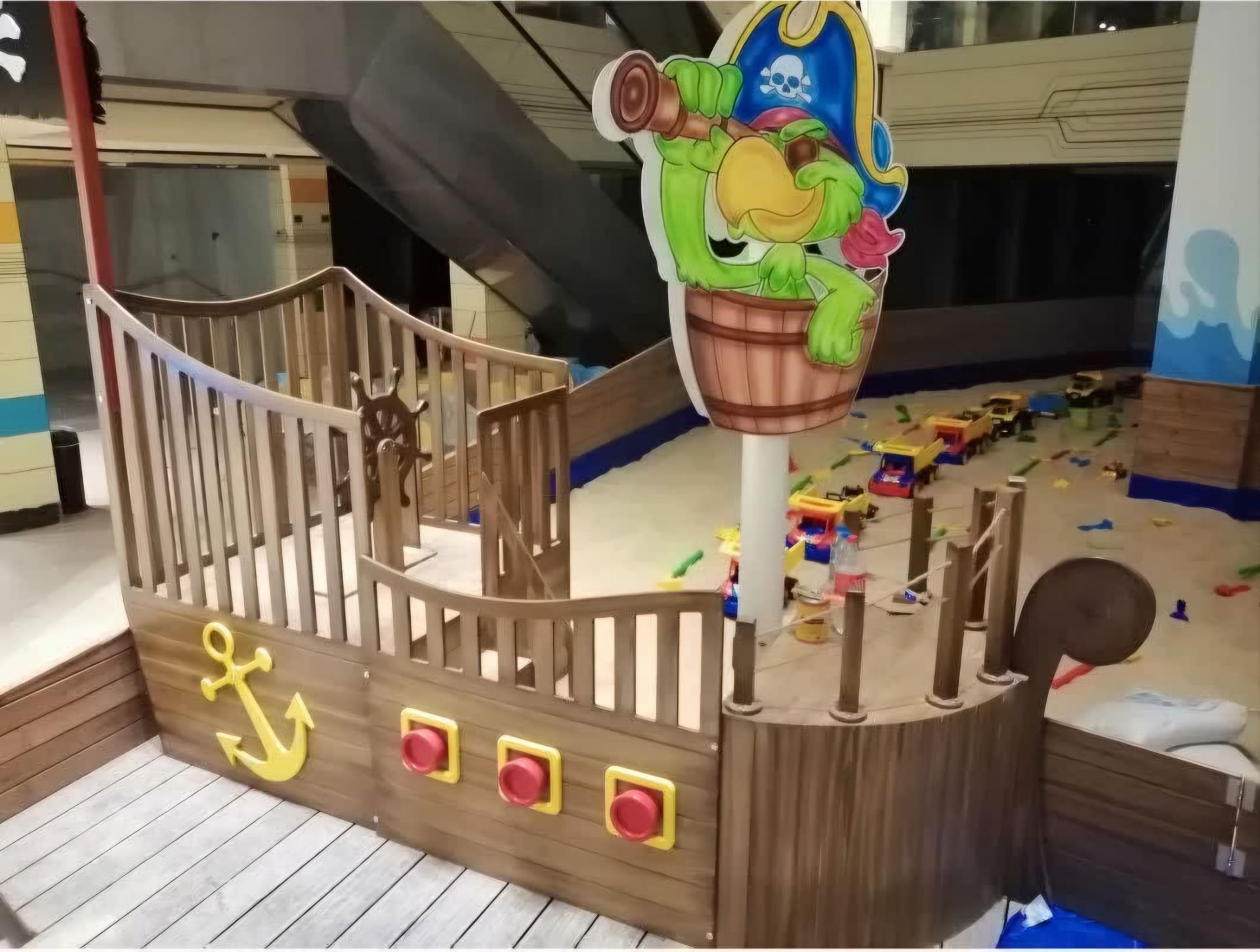 کشتی اسباببازی شن بازی با ابعاد ۳ متر برای مهدکودک