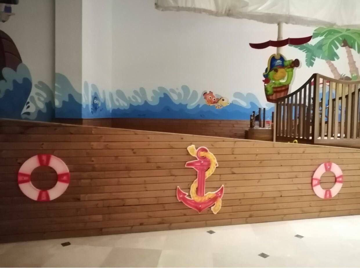 کشتی بازی شن با طراحی MDF و رنگ پلی اورتان برای کودکان