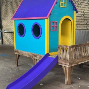 کلبه سرسره دار کودک شادلین - طراحی ایمن برای بازی کودکان