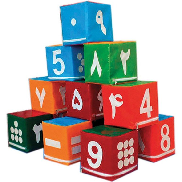 مجموعه 12 تکه فومی آموزش ریاضی و الفبا خانه بازی