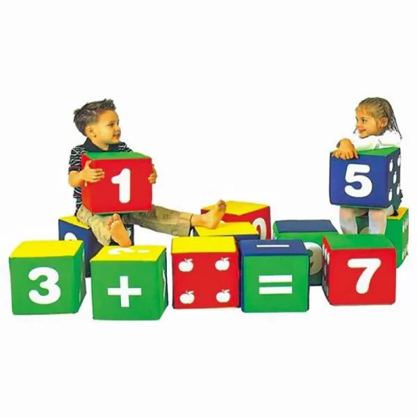 مجموعه 12 تکه فومی آموزش ریاضی و الفبا مهد کودک