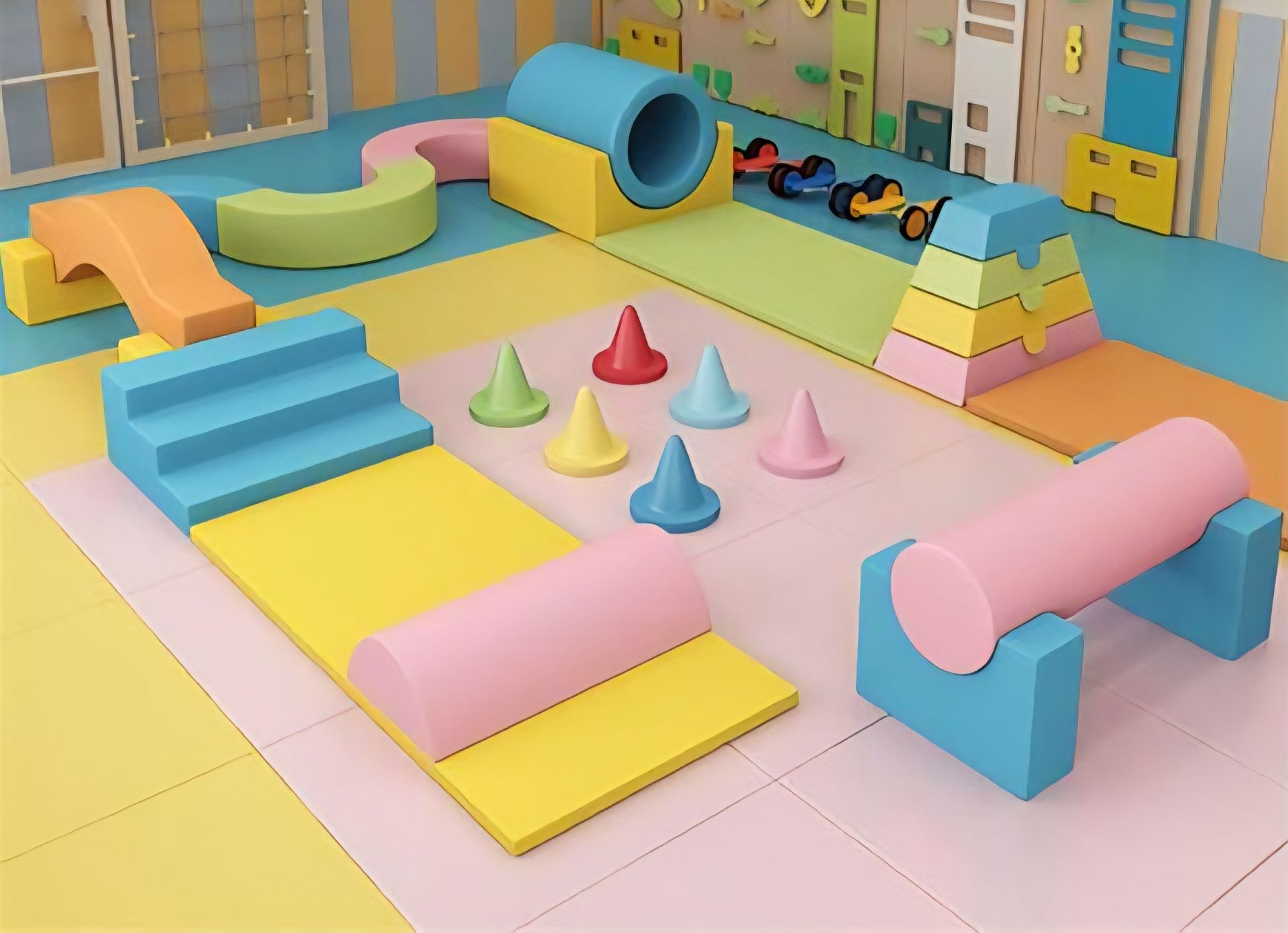 ست فومی ویزی, اسباب بازی فومی, وسایل بازی کودک, فوم آموزشی, مهدکودک, کودکان کوچک, بازی حرکتی, تقویت مهارتهای اولیه