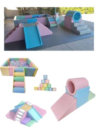 ست فومی پاستیلی صنم شادلین - مجموعه کامل با استخر و ست چهارطرفه