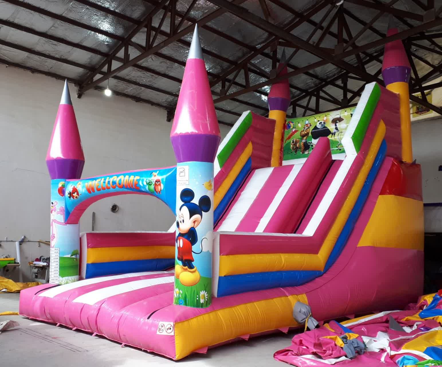 سرسره بادی مدادی ساده - ارتفاع ۸ متر