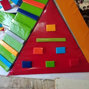 سازه فومی سه طرفه ورزشی شادلین - صخره نوردی، پله، سرسره