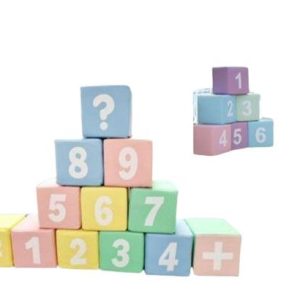 ست فومی باران شادلین - ۱۰ مکعب آموزشی ۲۰×۲۰×۲۰