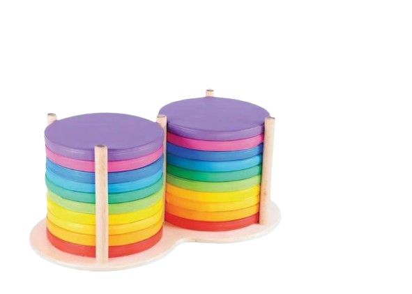 ست آموزش رنگها شادلین - ۲۰ تکه با قطر ۳۰ سانتیمتر