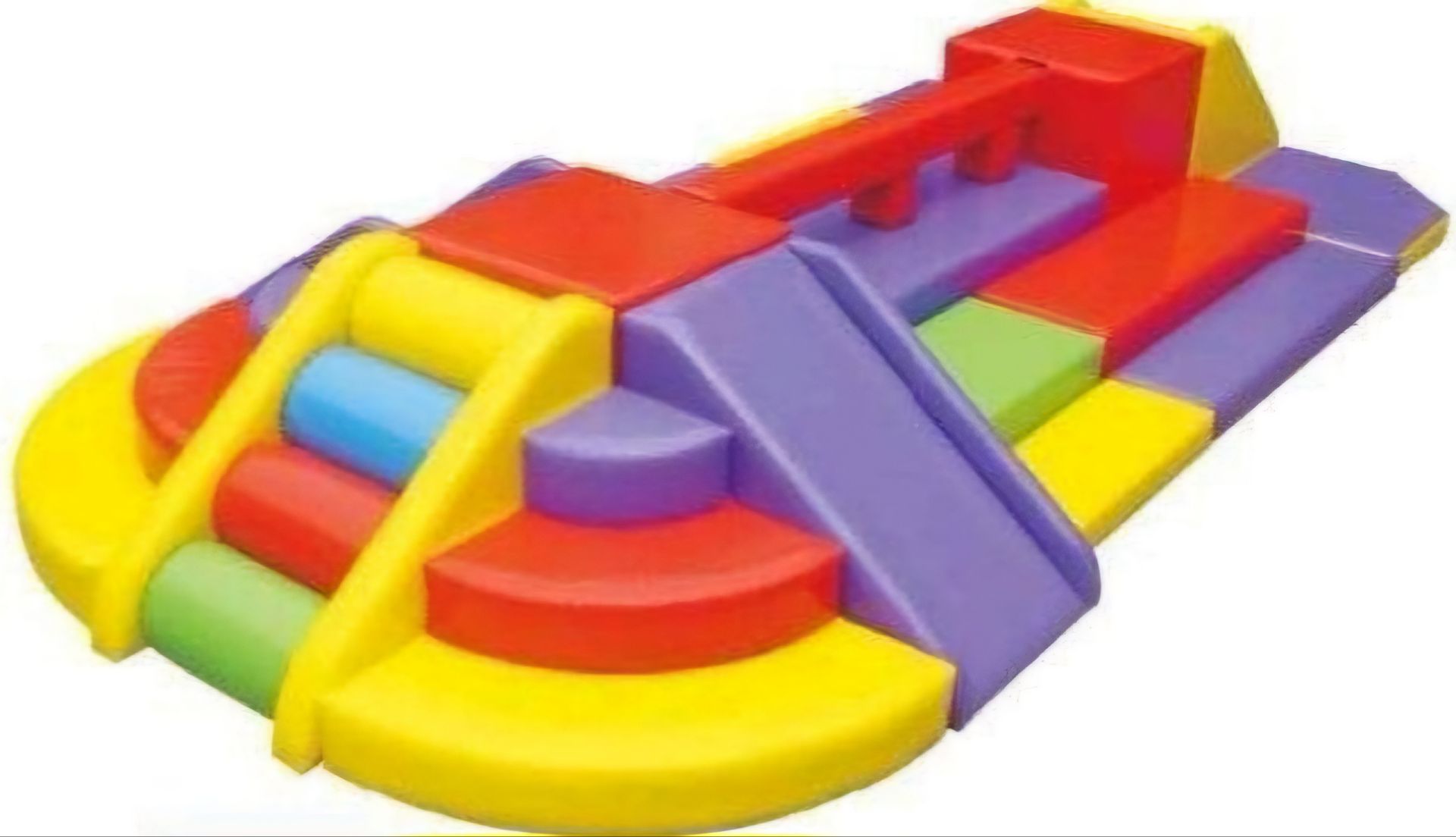 مجموعه بازی فومی شامل سرسره و پلکان فانتزی